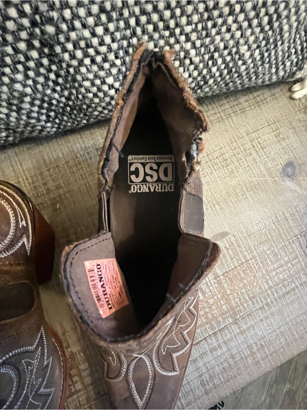 Brown Western Cutout Ankle Boots - Women - Picture 7 of 10